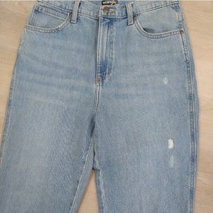 High rise wrangler straight jeans